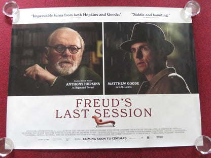 FREUD'S LAST SESSION UK QUAD ROLLED POSTER ANTHONY HOPKINS MATTHEW GOODE 2023 Rendezvous Cinema Movie posters