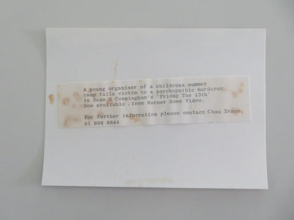 FRIDAY THE 13TH MOVIE STILL PHOTO ROBBI MORGAN 1980 Movie posters