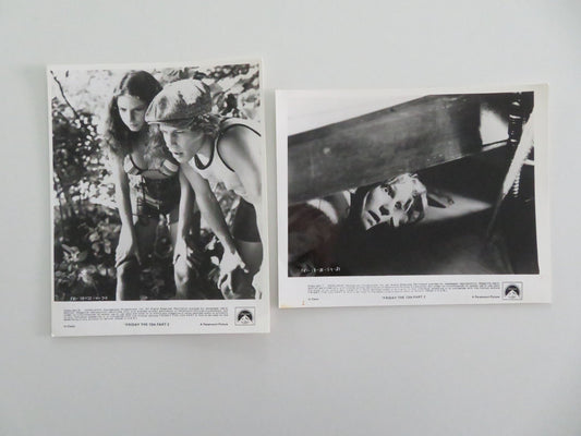 FRIDAY THE 13TH: PART 2 MOVIE STILL PHOTO LOT OF 2 JASON VOORHEES AMY STEEL 1981 Movie posters