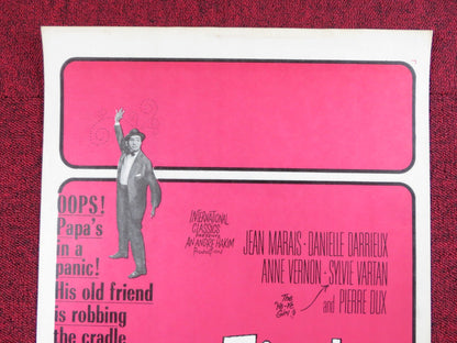 FRIEND OF THE FAMILY US INSERT POSTER JEAN MARAIS DANIELLE DARRIEUX 1965 Rendezvous Cinema Movie posters