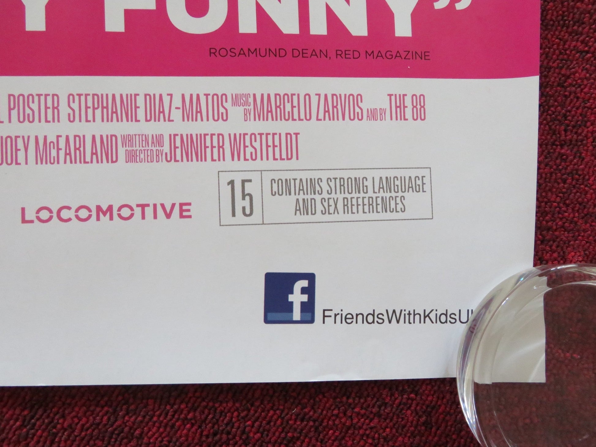 FRIENDS WITH KIDS UK QUAD ROLLED POSTER KRISTEN WIIG CHRIS O'DOWD 2011 Rendezvous Cinema Movie posters