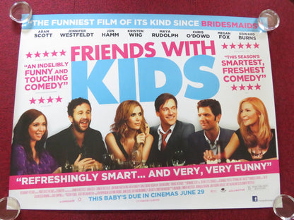 FRIENDS WITH KIDS UK QUAD ROLLED POSTER KRISTEN WIIG CHRIS O'DOWD 2011 Rendezvous Cinema Movie posters