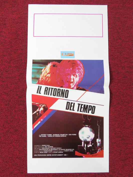 FROM BEYOND ITALIAN LOCANDINA POSTER JEFFREY COMBS BARBARA CRAMPTON 1986 Rendezvous Cinema Movie posters