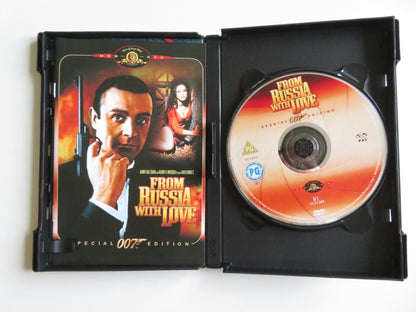 FROM RUSSIA WITH LOVE (DVD) 007 JAMES BOND SEAN CONNERY R. SHAW 1963 REGION 2 Movie posters