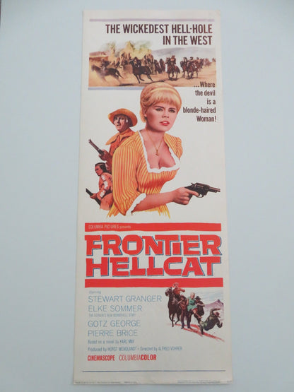 FRONTIER HELLCAT US INSERT POSTER STEWART GRANGER ELKE SOMMER 1965 Movie posters