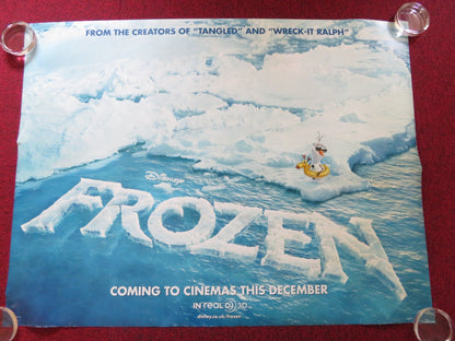 FROZEN - B UK QUAD ROLLED POSTER DISNEY KRISTEN BELL JOSH GAD 2013 Rendezvous Cinema Movie posters