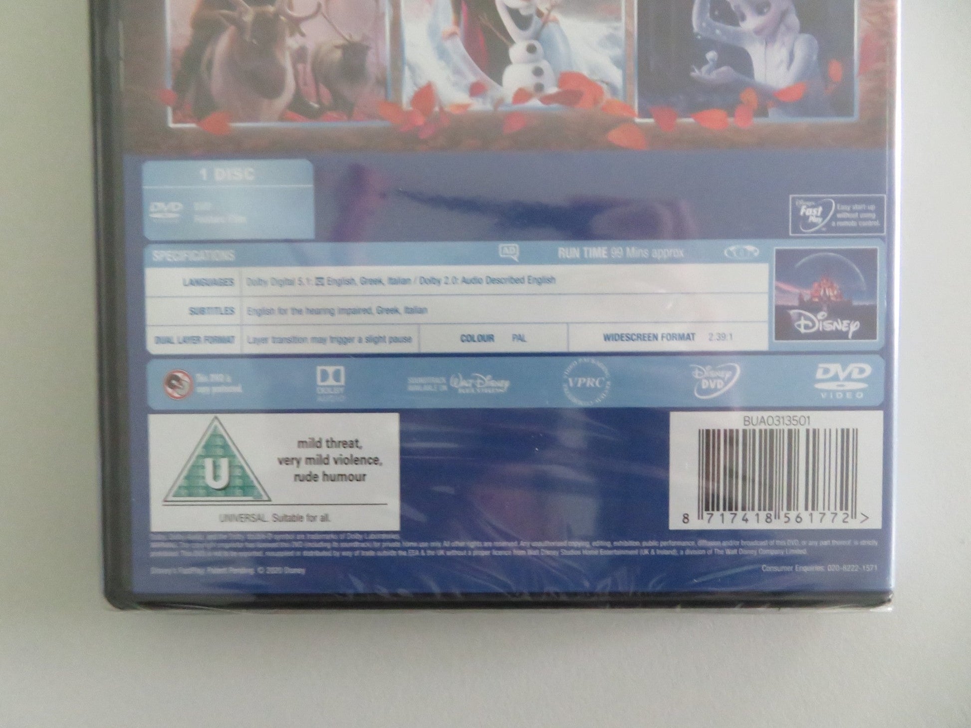 FROZEN II (DVD) DISNEY KRISTEN BELL IDINA MENZEL 2019 REGION 2 Movie posters
