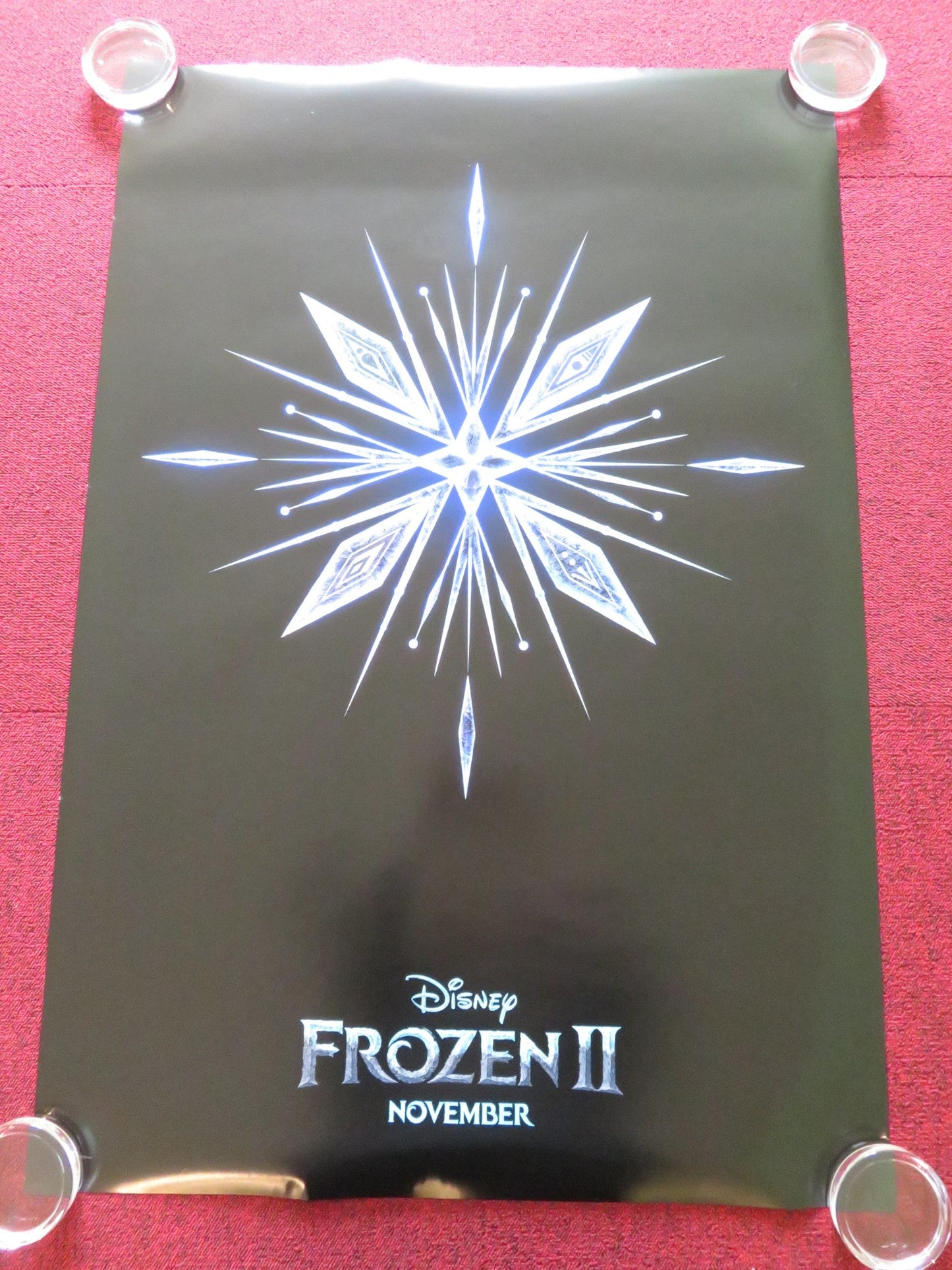 FROZEN II - SNOWFLAKE US ONE SHEET ROLLED POSTER DISNEY KRISTEN BELL 2019 Rendezvous Cinema Movie posters