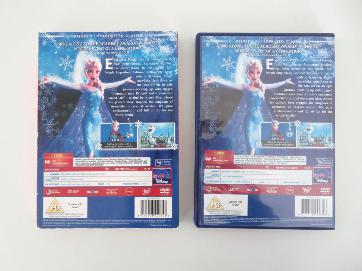 Frozen - Sing-Along Edition (DVD) Disney Kristen Bell Idina Menzel 2013 Region 2 Movie posters