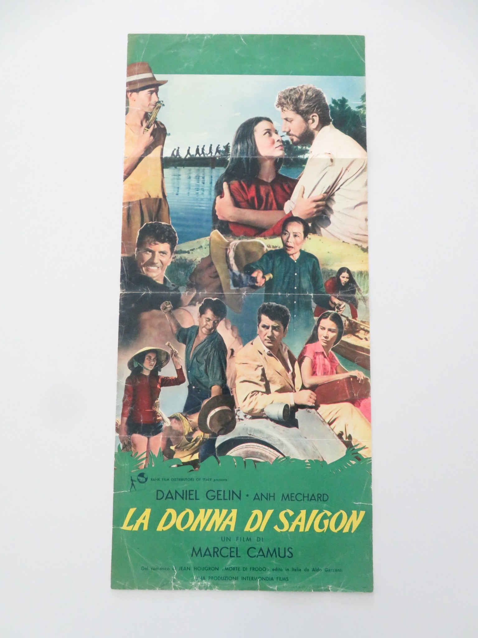 FUGITIVE IN SAIGON ITALIAN LOCANDINA POSTER DANIEL GELIN ANN MECHARD 1957 Movie posters