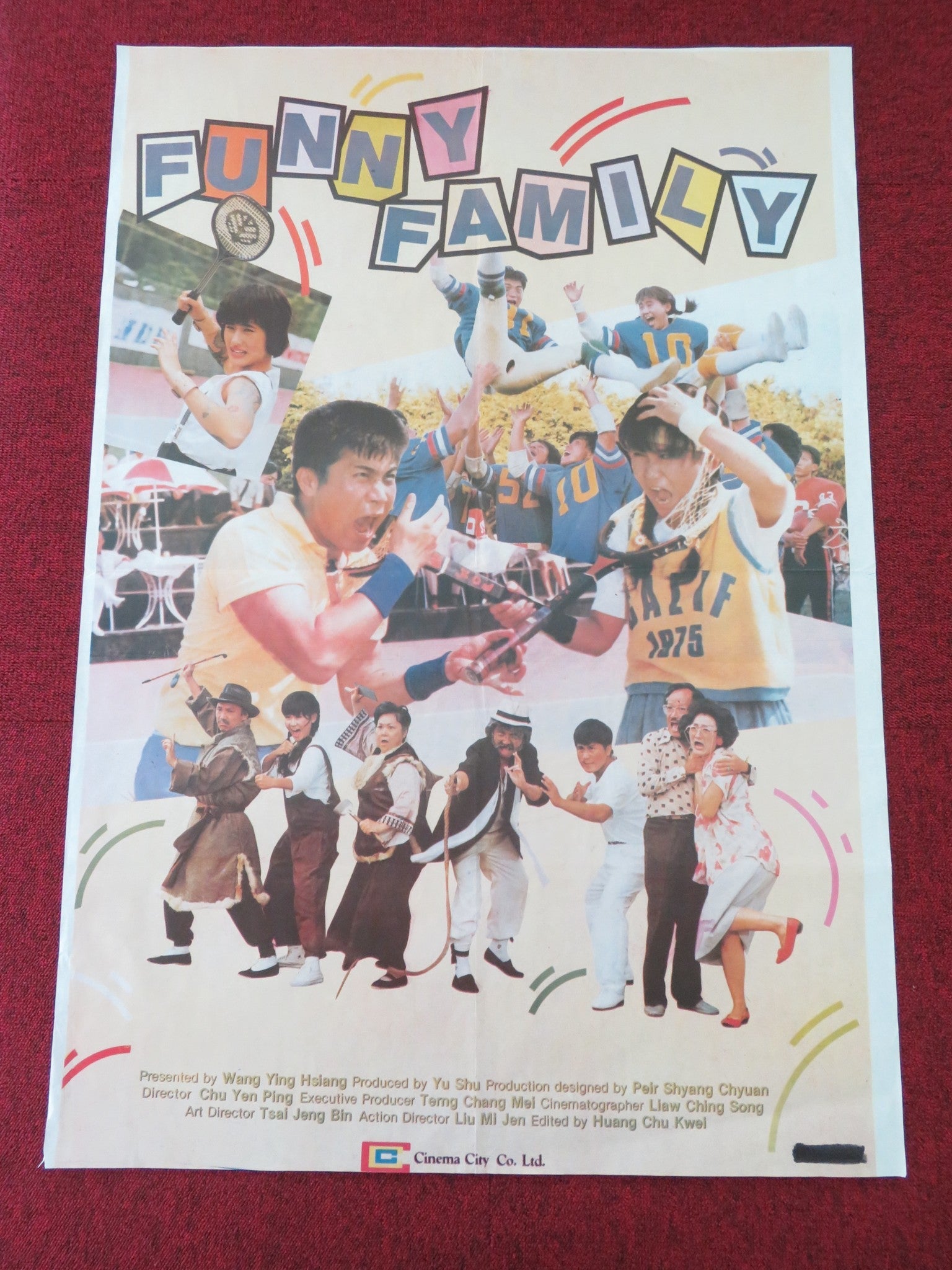 FUNNY FAMILY PERSIAN POSTER ROLLED CHUNG - YOU CHANG SHUN - HSING CHANG 1986 Movie posters