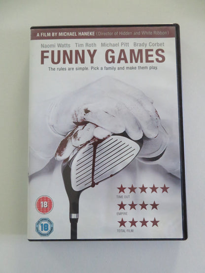 FUNNY GAMES (DVD) NAOMI WATTS TIM ROTH 2007 REGION 2 Movie posters