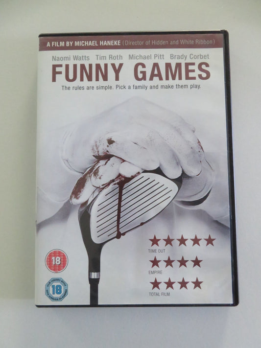 FUNNY GAMES (DVD) NAOMI WATTS TIM ROTH 2007 REGION 2 Movie posters
