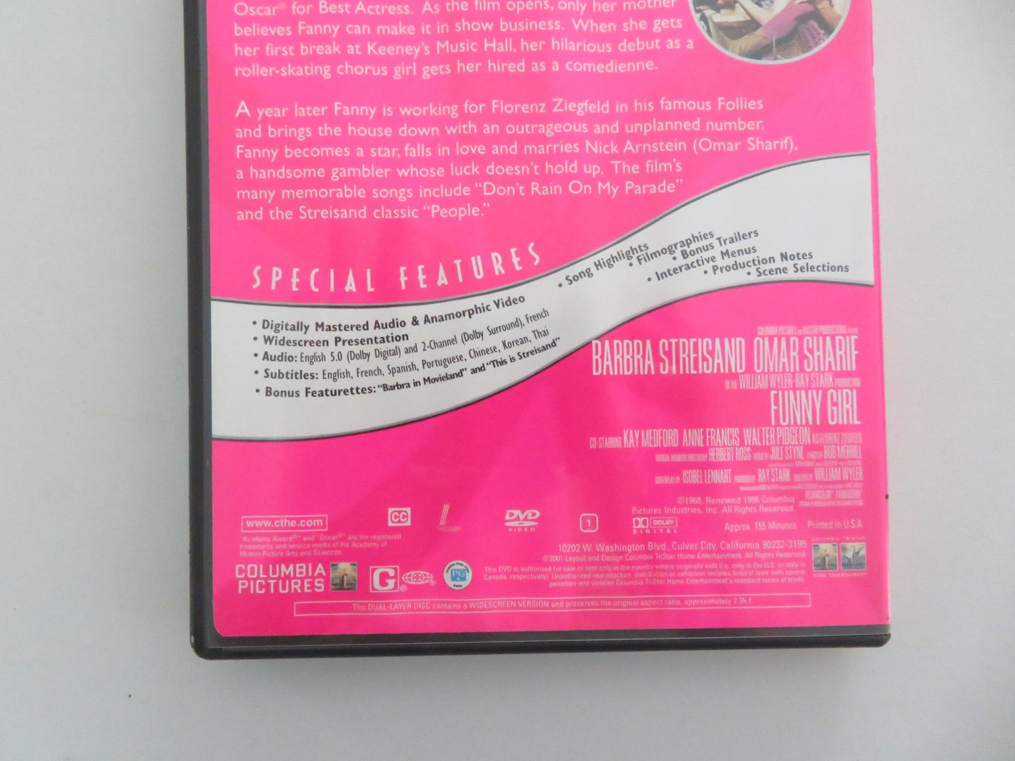 FUNNY GIRL (DVD) BARBRA STREISAND OMAR SHARIF 1968 REGION 1 Movie posters