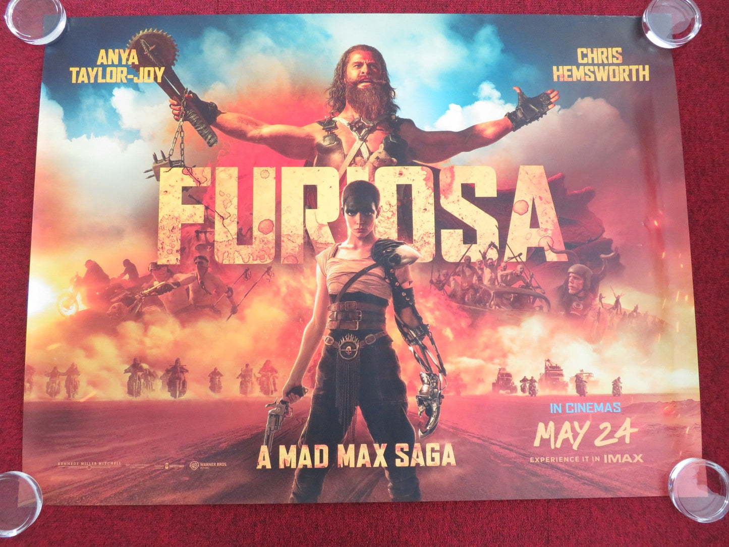 FURIOSA: A MAD MAX SAGA - A UK QUAD ROLLED POSTER ANYA TAYLOR - JOY 2024 Movie posters