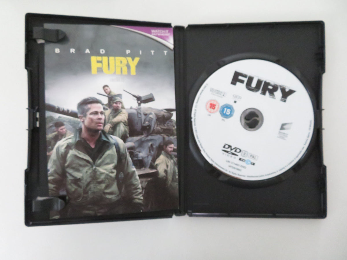 Fury - B (DVD) Brad Pitt Shia LaBeouf Logan Lerman 2014 Region 2 Movie posters