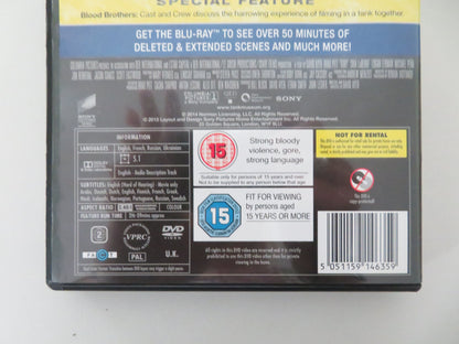 Fury - B (DVD) Brad Pitt Shia LaBeouf Logan Lerman 2014 Region 2 Movie posters