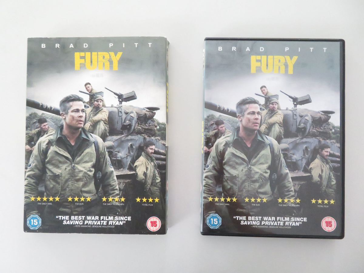 Fury - B (DVD) Brad Pitt Shia LaBeouf Logan Lerman 2014 Region 2 Movie posters