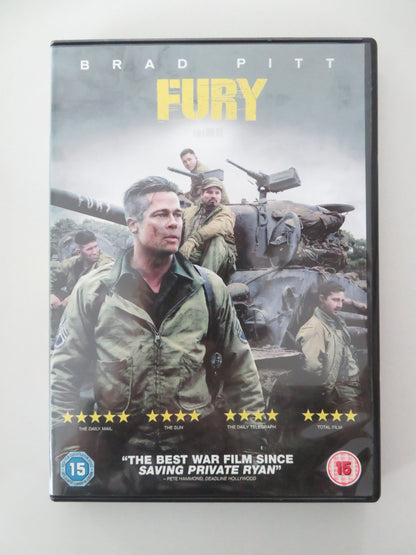 Fury - B (DVD) Brad Pitt Shia LaBeouf Logan Lerman 2014 Region 2 Movie posters