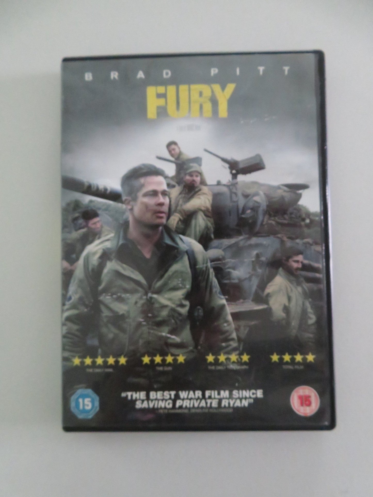 FURY (DVD) BRAD PITT SHIA LABEOUF 2014 REGION 2 Movie posters