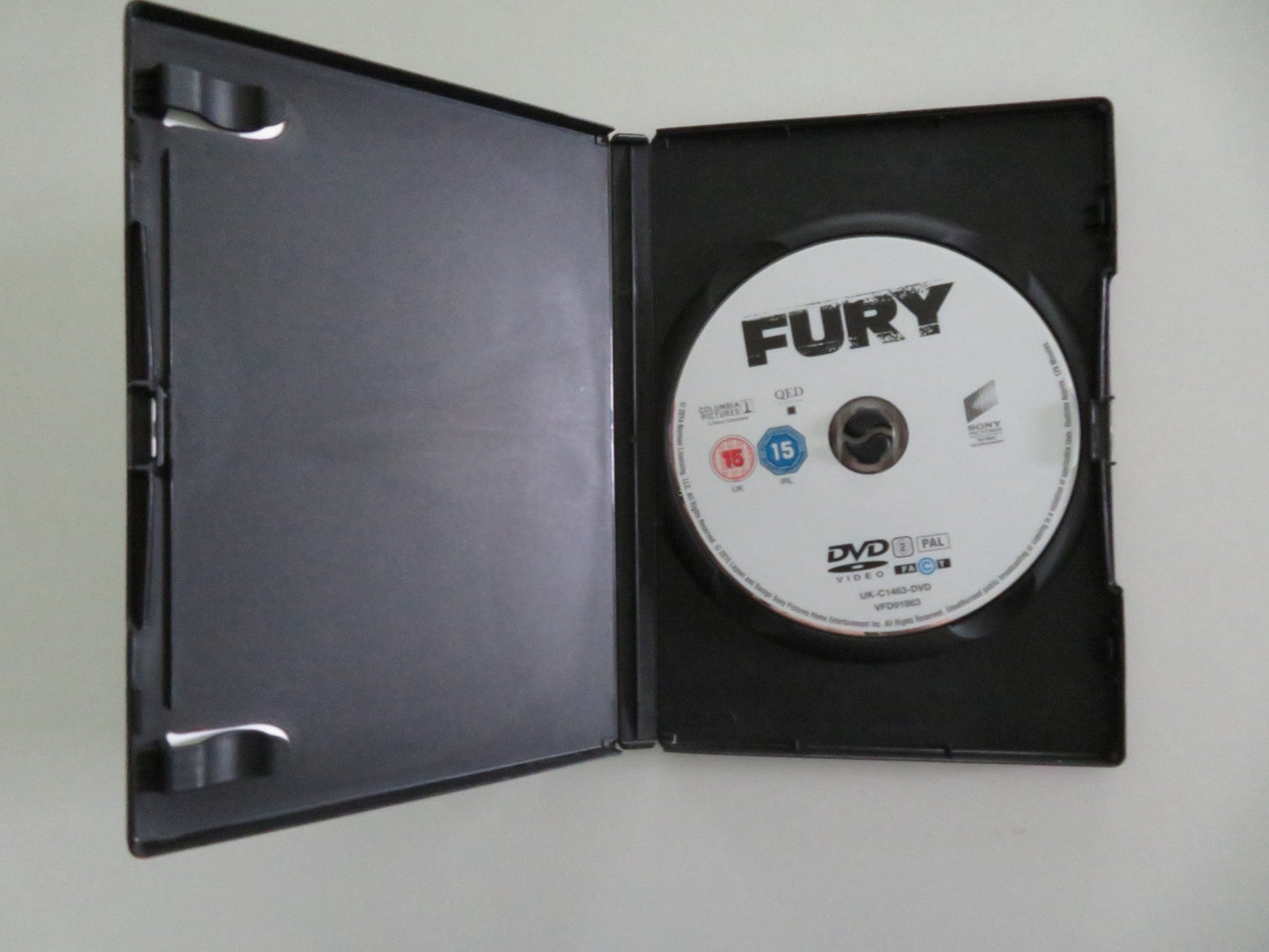 FURY (DVD) BRAD PITT SHIA LABEOUF 2014 REGION 2 Movie posters