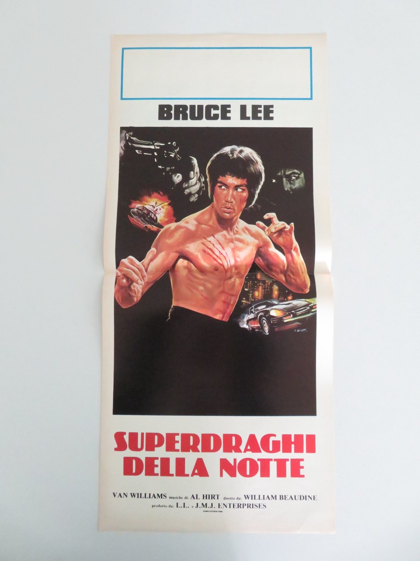 FURY OF THE DRAGON ITALIAN LOCANDINA POSTER VAN WILLIAMS BRUCE LEE 1976 Movie posters