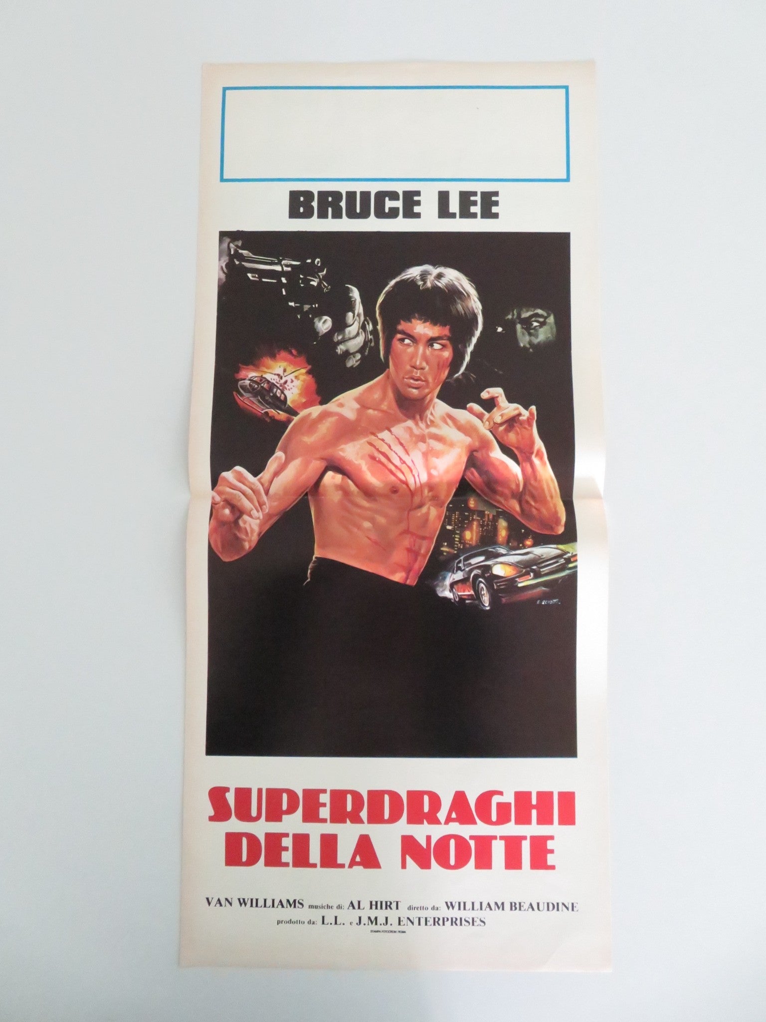 FURY OF THE DRAGON ITALIAN LOCANDINA POSTER VAN WILLIAMS BRUCE LEE 1976 Movie posters