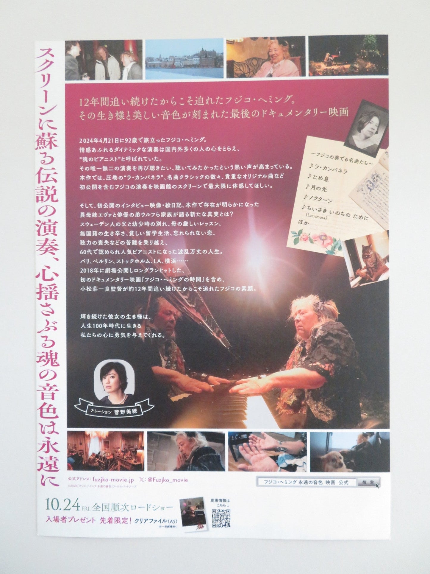 FUZJKO HEMMING: ETERNAL SOUND JAPANESE CHIRASHI (B5) POSTER FUZJKO HEMMING 2025 Movie posters
