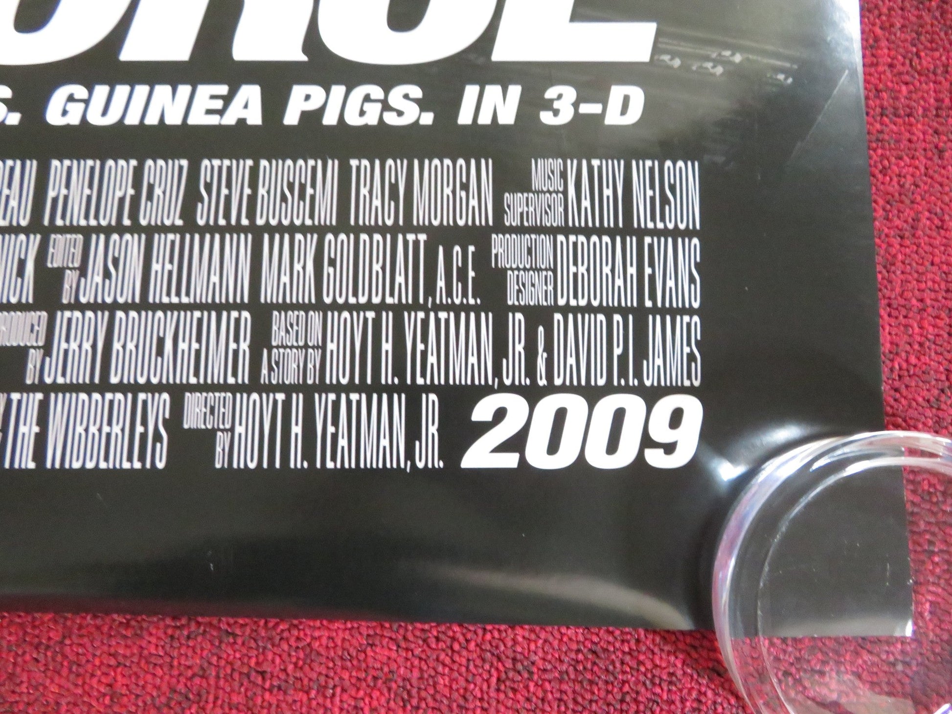 G - FORCE - B US ONE SHEET ROLLED POSTER DISNEY BILL NIGHY WILL ARNETT 2009 Rendezvous Cinema Movie posters