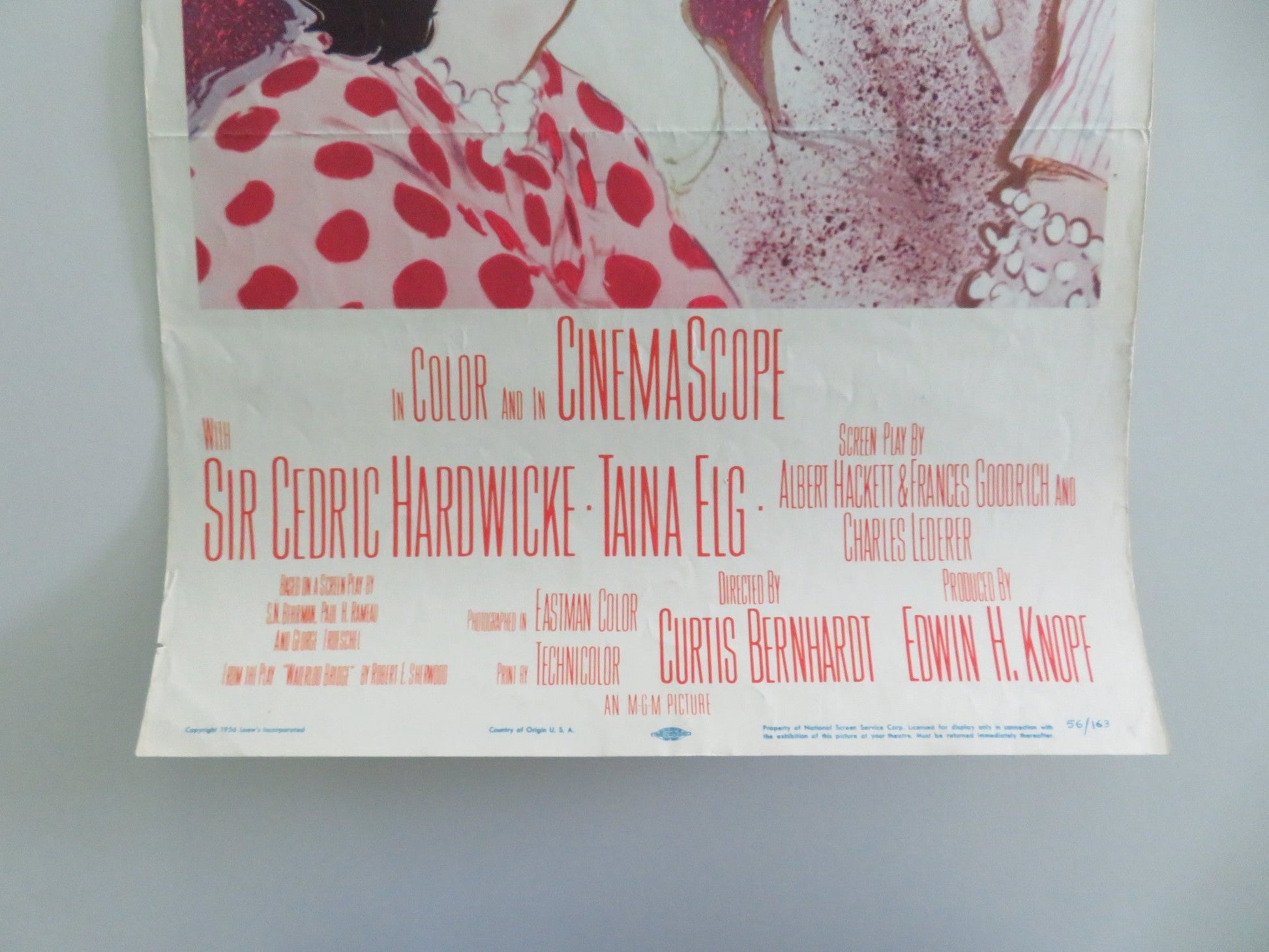 Gaby US Insert Poster Leslie Caron John Kerr 1956 Movie posters