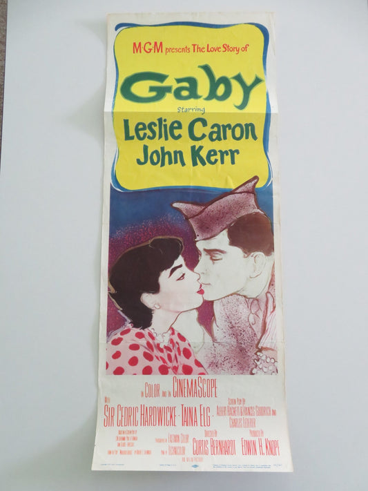Gaby US Insert Poster Leslie Caron John Kerr 1956 Movie posters