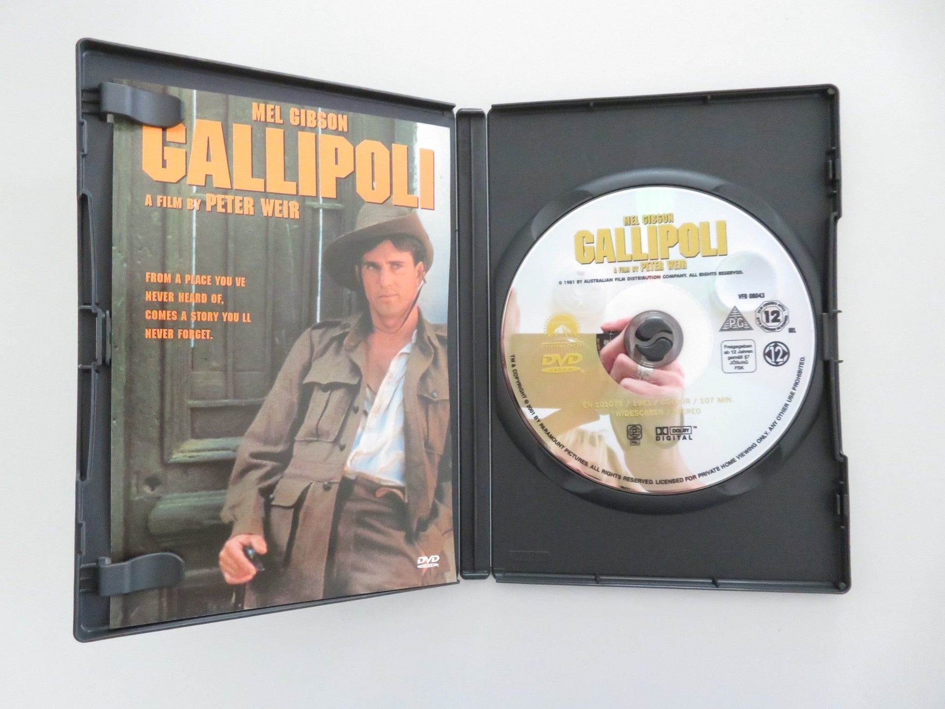 GALLIPOLI (DVD) MEL GIBSON MARK LEE 1981 REGION 2 Movie posters