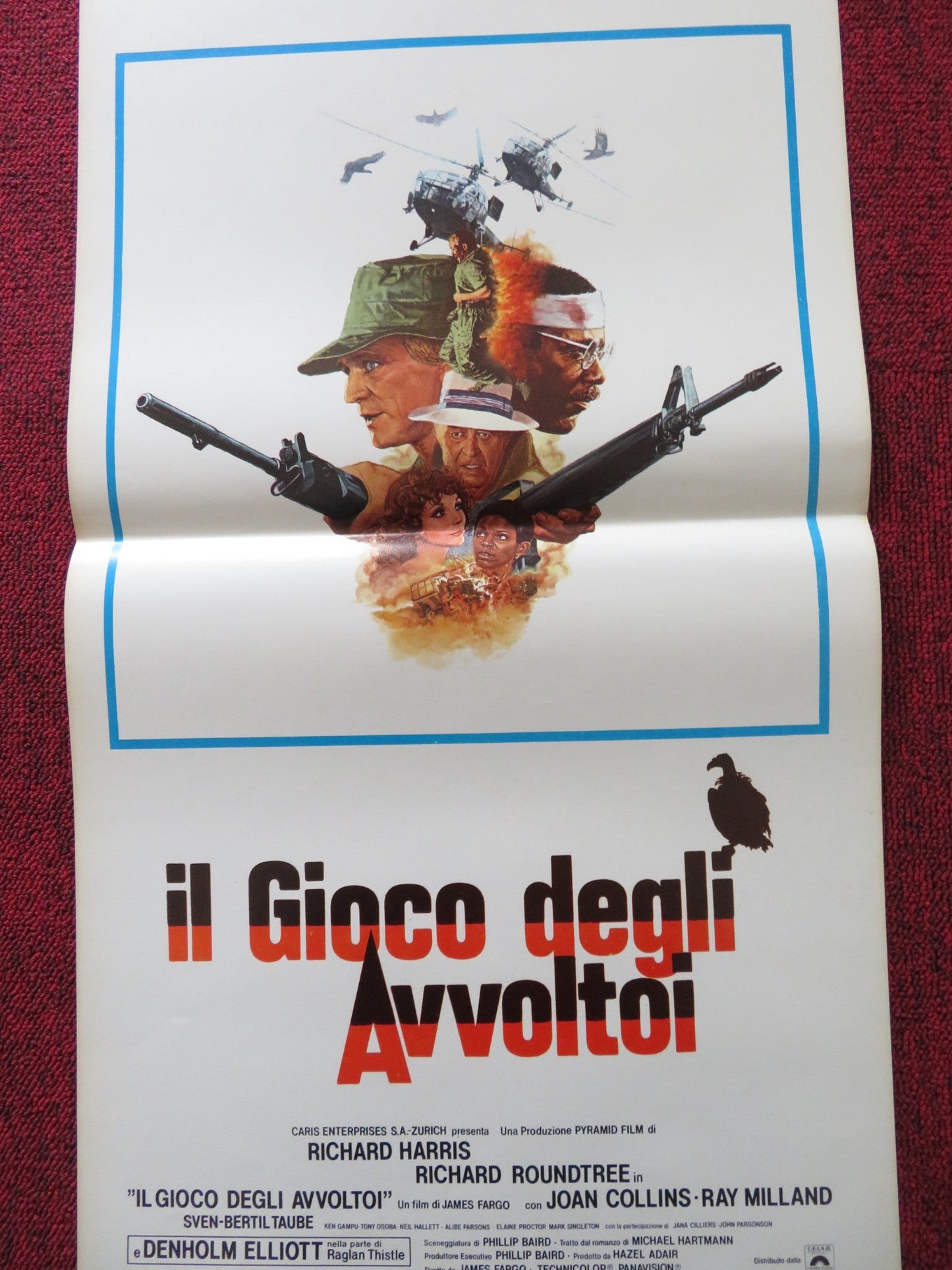 GAME FOR VULTURES ITALIAN LOCANDINA POSTER RICHARD HARRIS RICHARD ROUNDTREE 1979 Rendezvous Cinema Movie posters