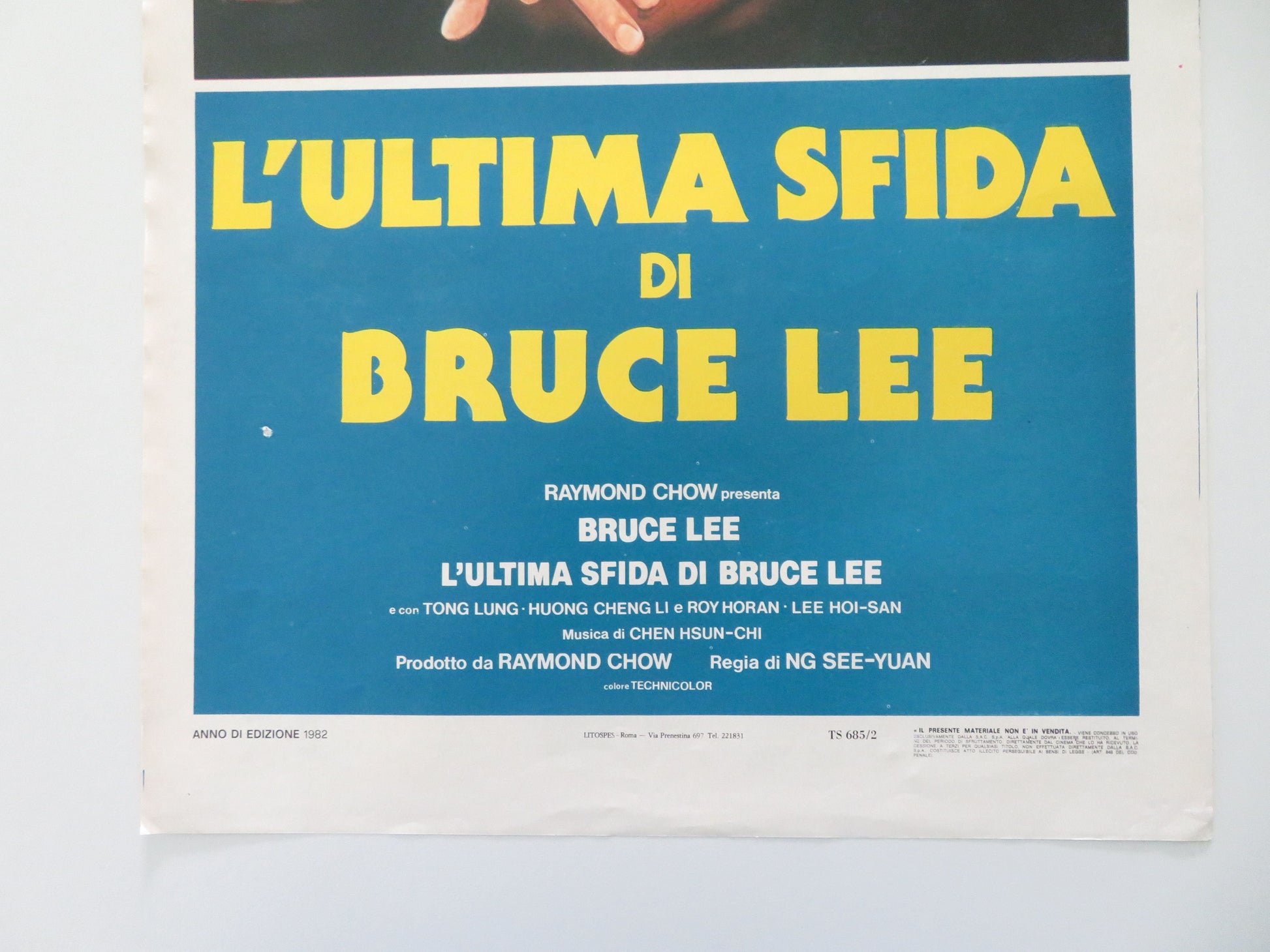 Game of Death II Italian Locandina Poster Bruce Lee Tae-jeong Kim 1982 Movie posters