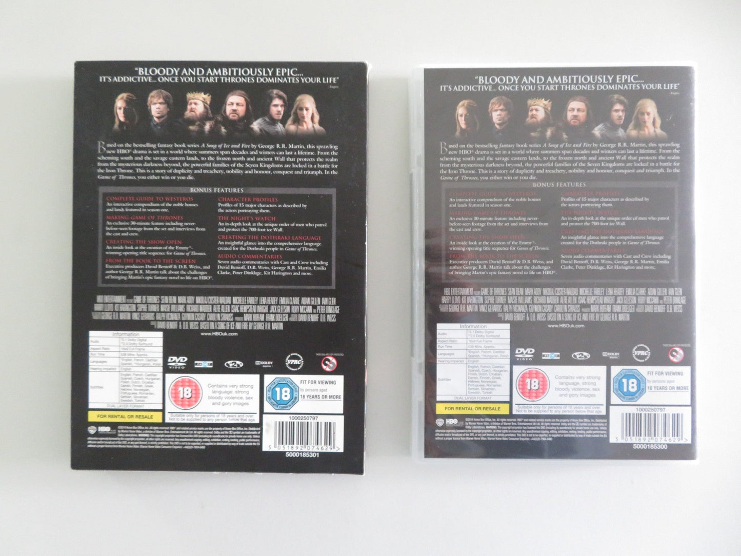 Game of Thrones - The Complete First Season - B (DVD) Sean Bean 2011 Region 2 Movie posters