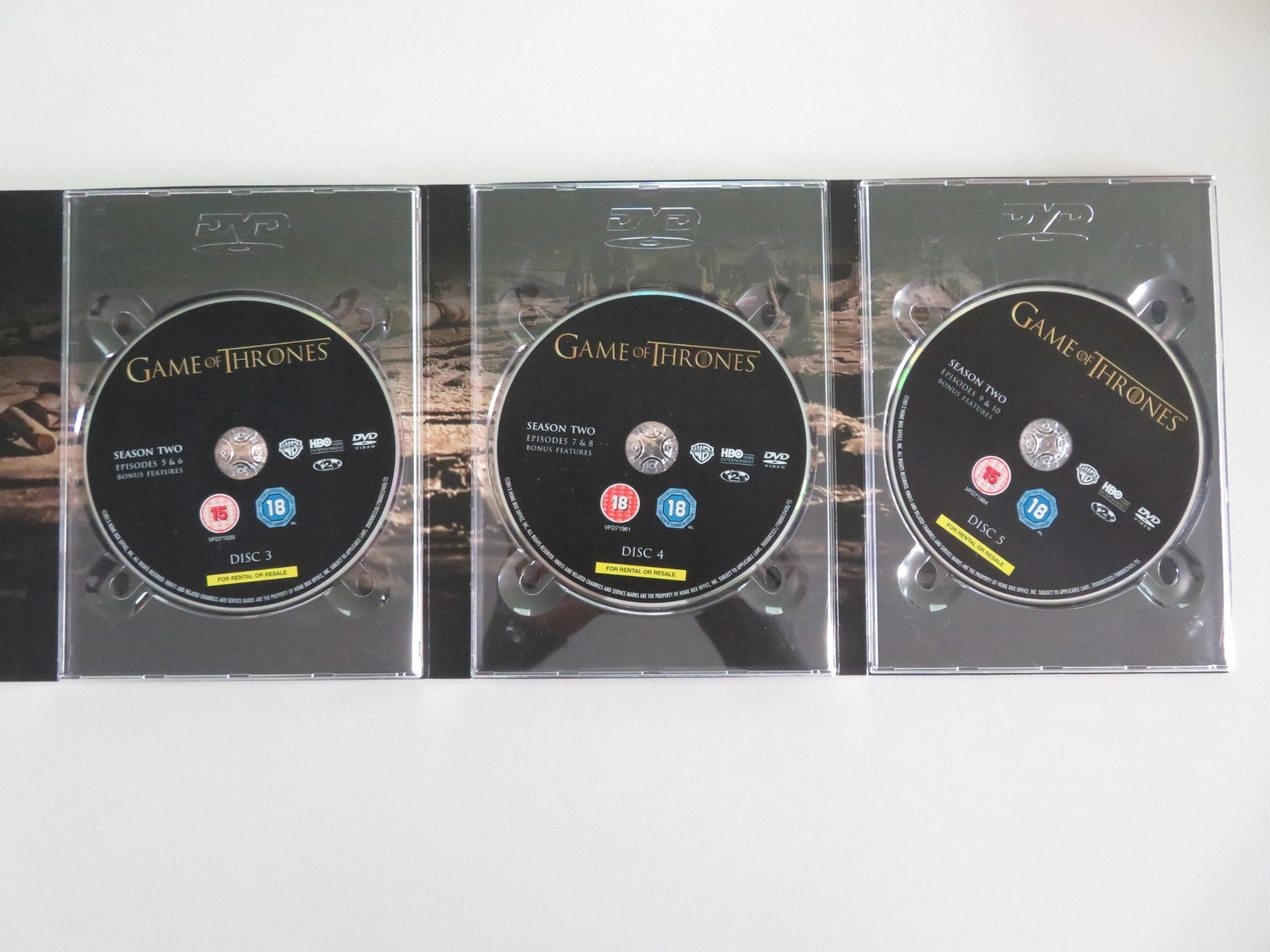 Game Of Thrones - The Complete Second Season (DVD BoxSet) 2012 Region 2 Movie posters