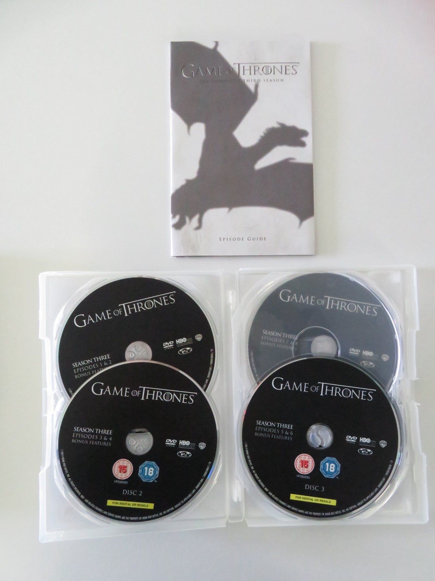 Game of Thrones The Complete Third Season - B (DVD BoxSet) Dinklage 2013 Region 2 Movie posters