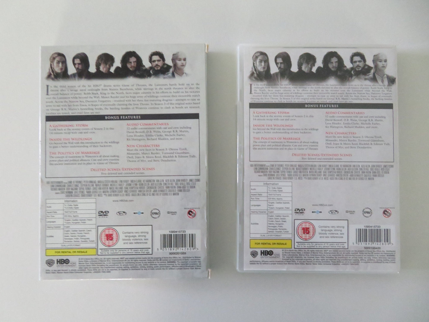 Game of Thrones The Complete Third Season - B (DVD BoxSet) Dinklage 2013 Region 2 Movie posters