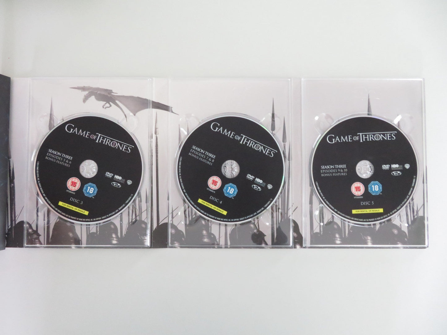 Game of Thrones The Complete Third Season (DVD BoxSet) Dinklage 2013 Region 2 Movie posters