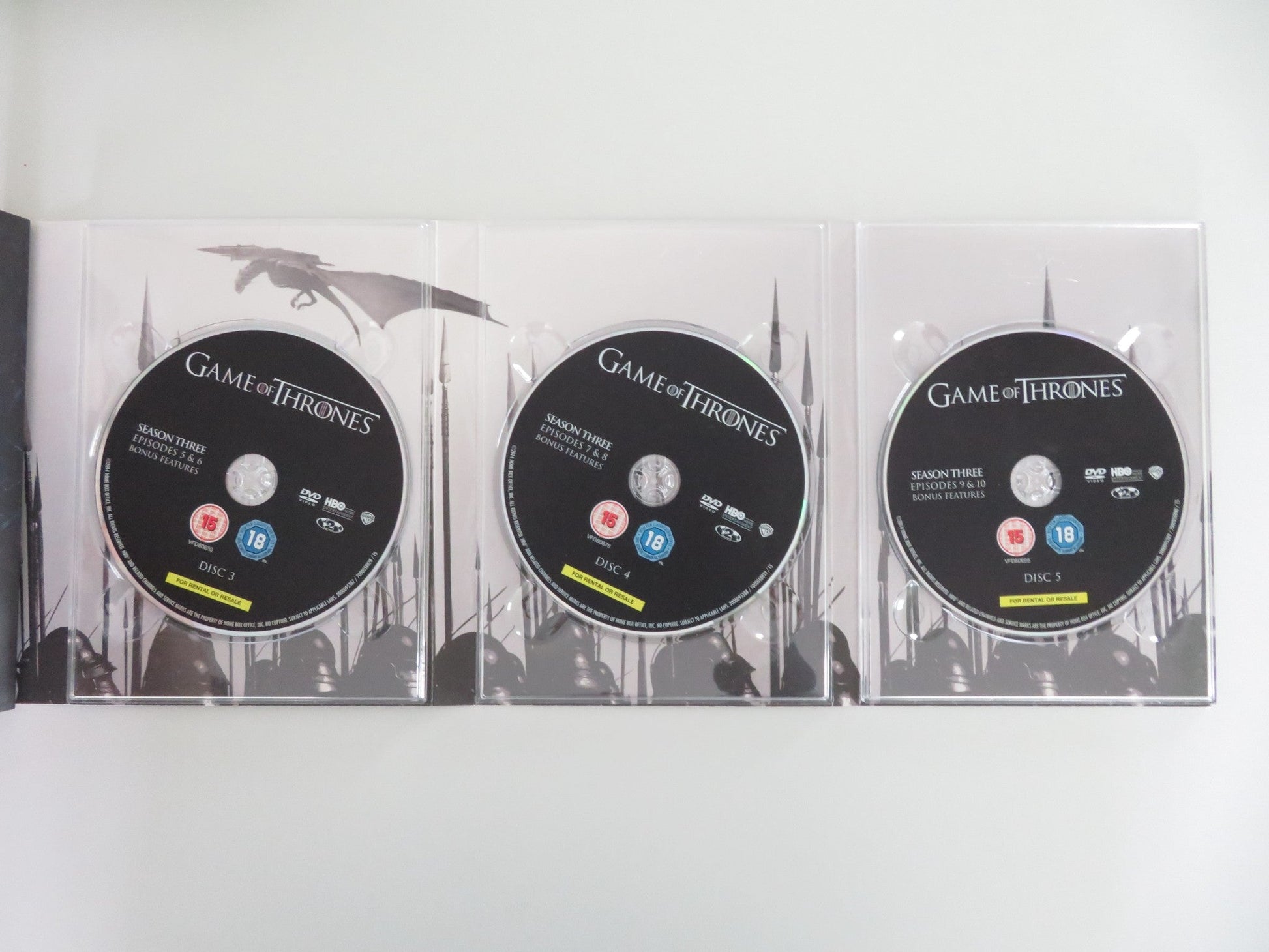 Game of Thrones The Complete Third Season (DVD BoxSet) Dinklage 2013 Region 2 Movie posters