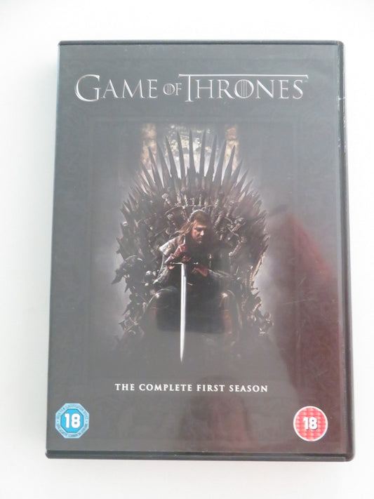 GAMES OF THRONES THE COMPLETE FIRST SEASON (DVD) KIT HARINGTON 2011 REGION 2 - Rendezvous Cinema