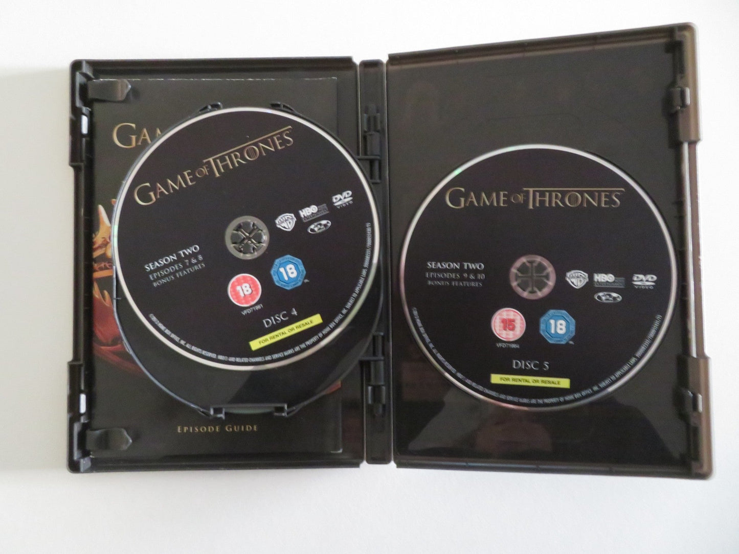 GAMES OF THRONES - THE COMPLETE SECOND SEASON (DVD) KIT HARINGTON 2012 REGION 2 Movie posters