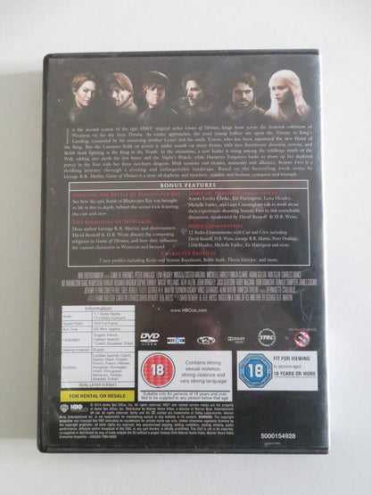 GAMES OF THRONES - THE COMPLETE SECOND SEASON (DVD) KIT HARINGTON 2012 REGION 2 Movie posters