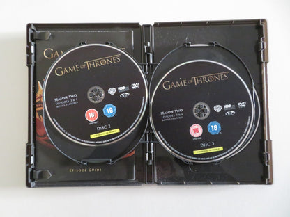 GAMES OF THRONES - THE COMPLETE SECOND SEASON (DVD) KIT HARINGTON 2012 REGION 2 Movie posters