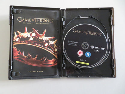 GAMES OF THRONES - THE COMPLETE SECOND SEASON (DVD) KIT HARINGTON 2012 REGION 2 Movie posters