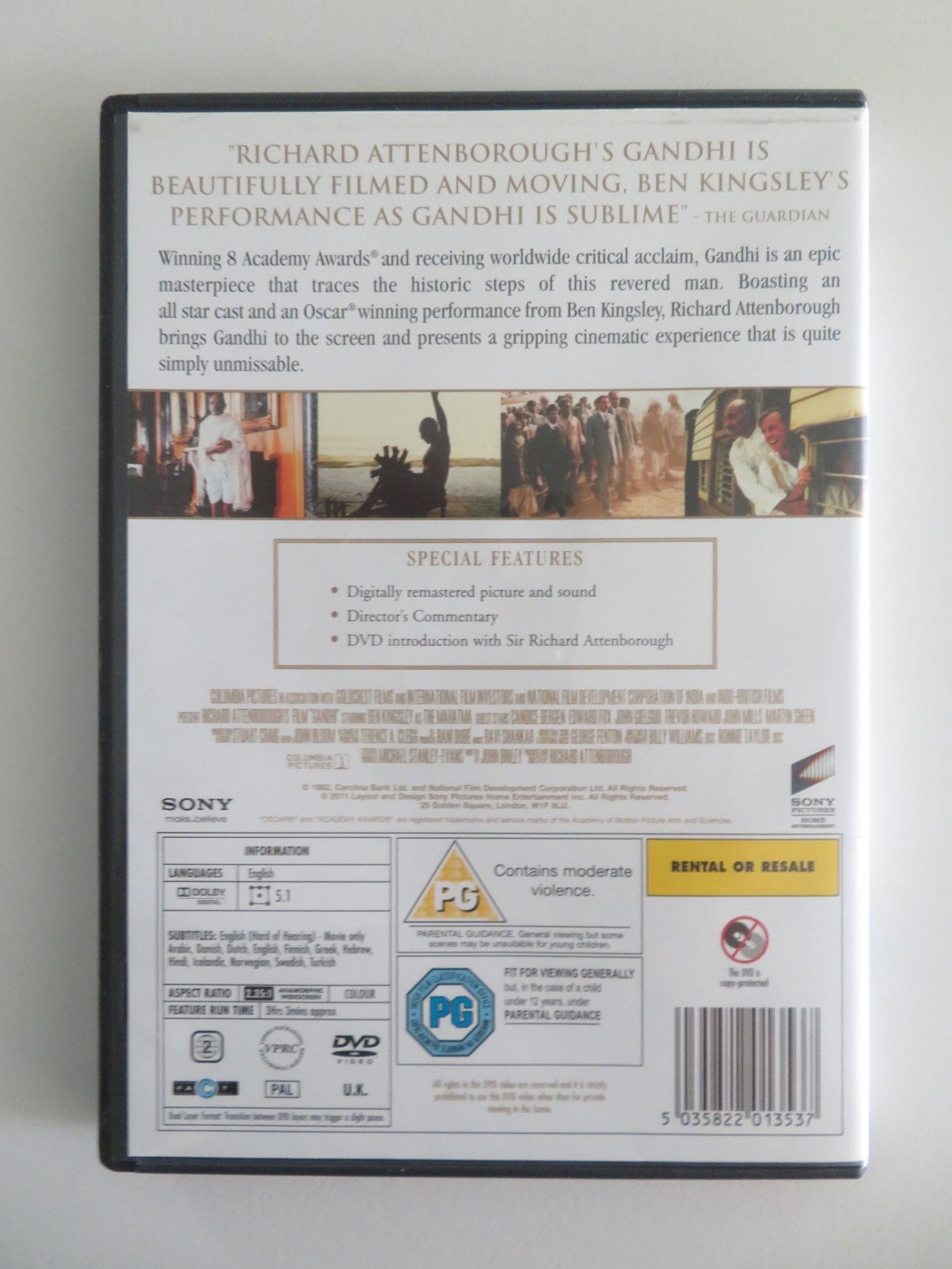 GANDHI (DVD) BEN KINGSLEY EDWARD FOX 1982 REGION 2 Movie posters