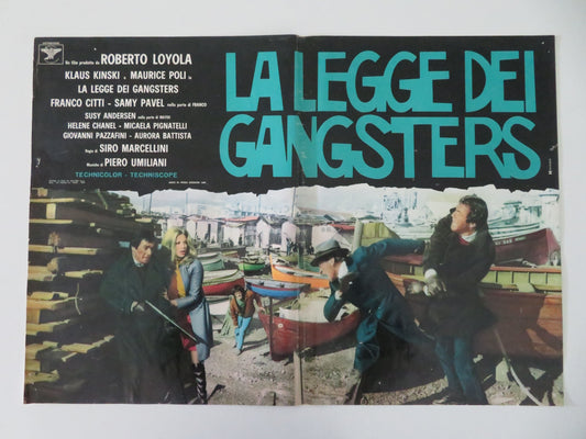 Gangsters Law - A Italian Fotobusta Poster Klaus Kinski Maurice Poli 1969 Movie posters
