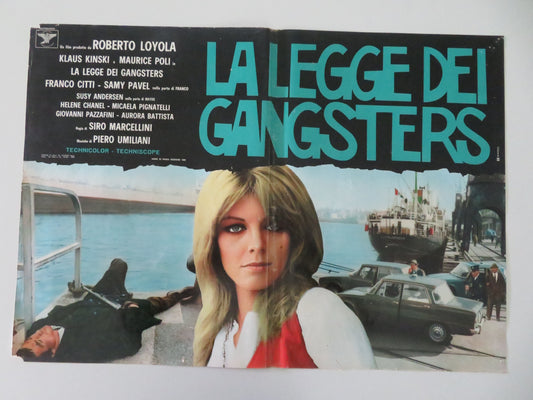 Gangsters Law - B Italian Fotobusta Poster Klaus Kinski Maurice Poli 1969 Movie posters