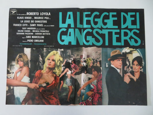 Gangsters Law - C Italian Fotobusta Poster Klaus Kinski Maurice Poli 1969 Movie posters