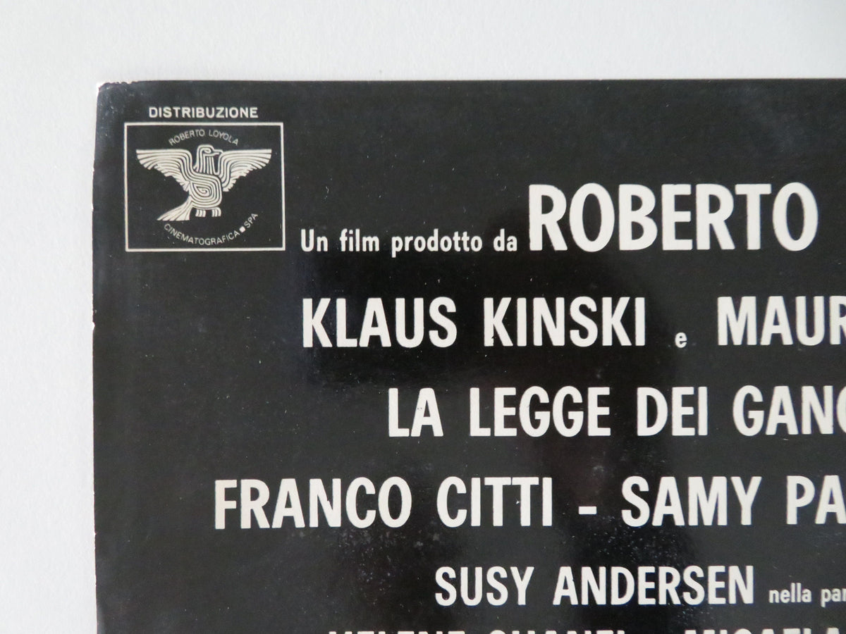 Gangsters Law - C Italian Fotobusta Poster Klaus Kinski Maurice Poli 1969 Movie posters